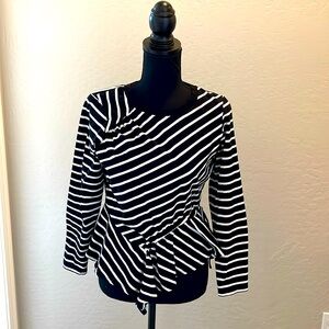 Parker striped asymmetric top